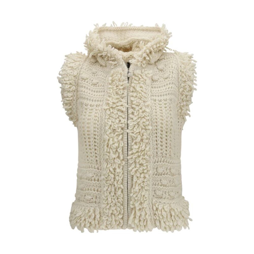 Fendi Women Wool And Alpaca Hooded Gilet